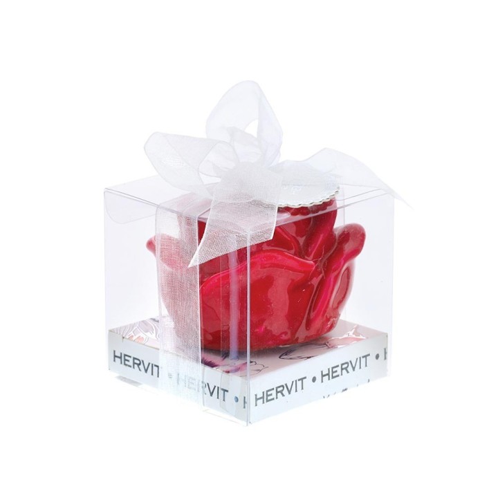 Hervit Creations Candela a rosa rossa laccata Ø 4,5 cm
