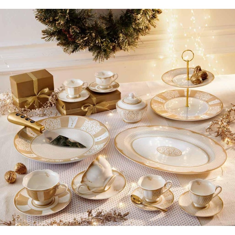 Set 2 Tazzine Caffè Golden Eye Brandani in...