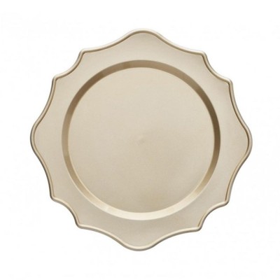 SOTTOPIATTO SMERLATO CHAMPAGNE SET 4 PZ PP