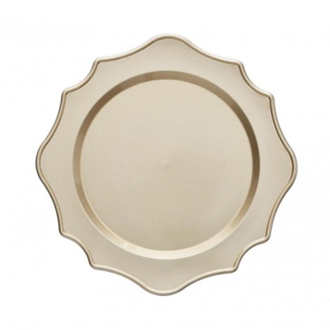 SOTTOPIATTO SMERLATO CHAMPAGNE SET 4 PZ PP