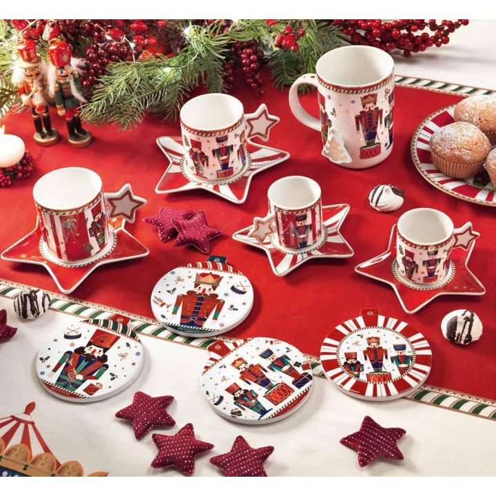 Brandani Mug Lo Schiaccianoci in new bone china Ø 12 cm