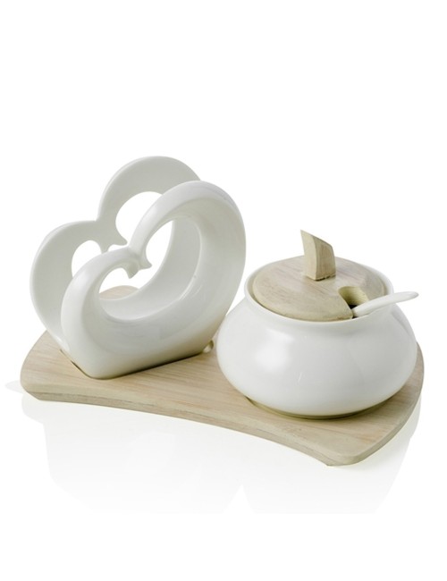 Brandani set zuccheriera con portatovaglioli - 54610 Brandani set zuccheriera con portatovaglioli - 54610