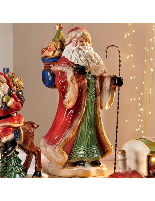 BABBO NATALE C/SACCO DONI  PORCELLANA
