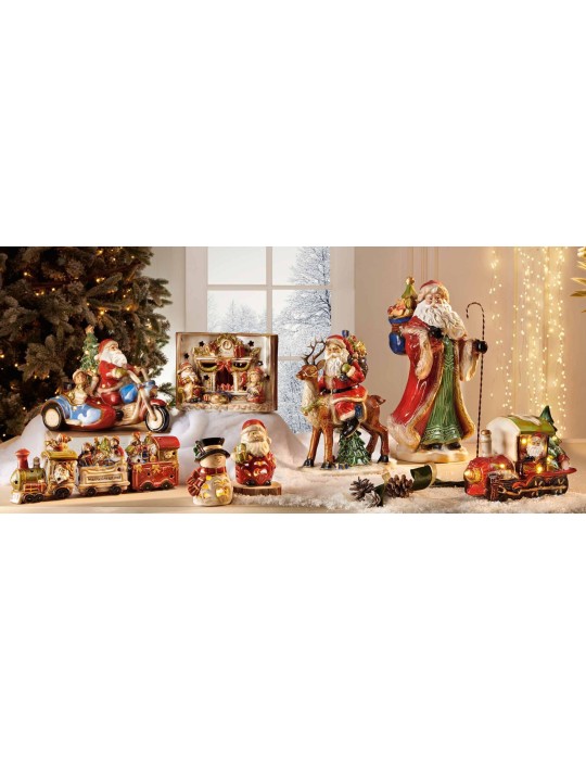 BABBO NATALE C/SACCO DONI  PORCELLANA