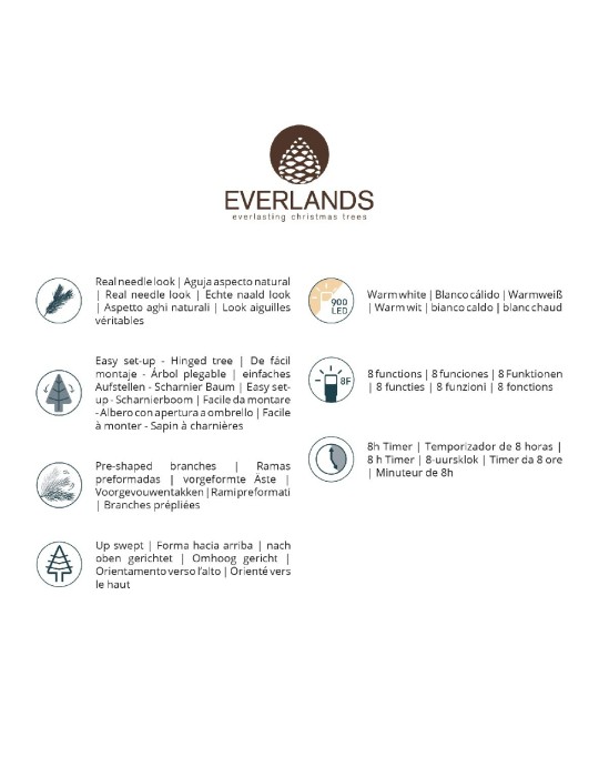 Albero Norway Spruce Micro LED 210 cm – Kaemingk