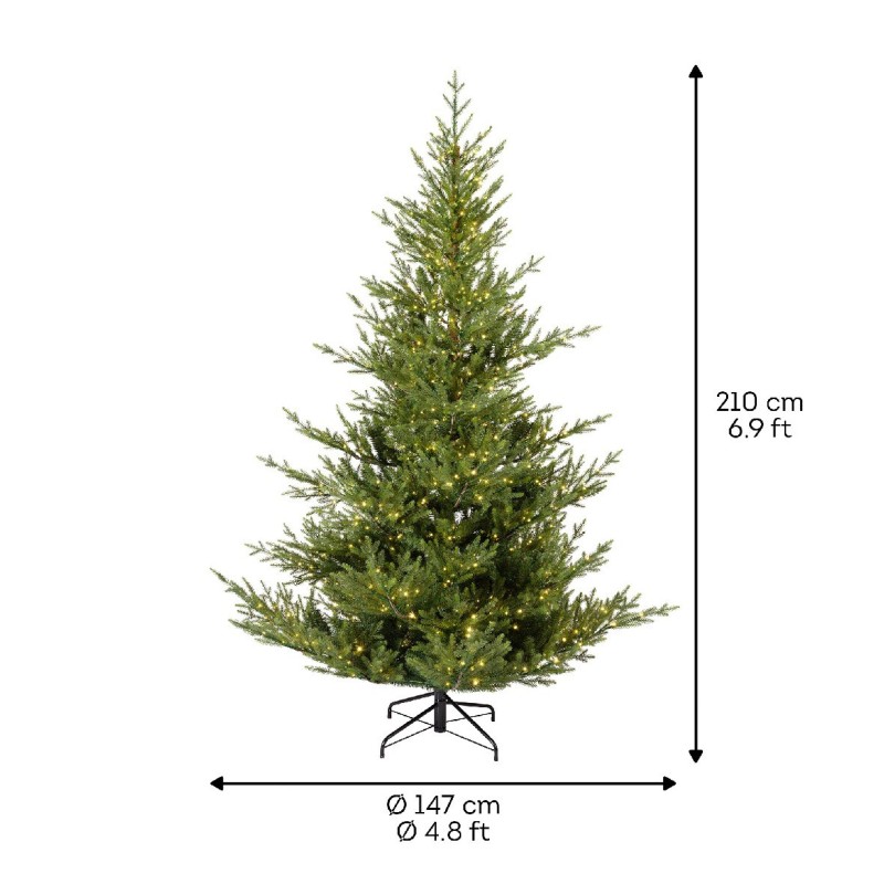 Albero Norway Spruce Micro LED 210 cm – Kaemingk