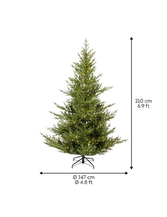 Albero Norway Spruce Micro LED 210 cm – Kaemingk