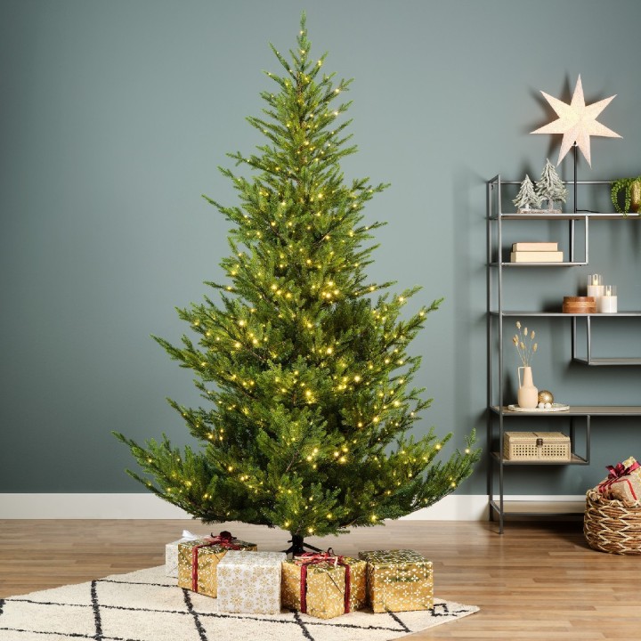 Kaemingk Albero di Natale Norway Spruce 240 cm 1.100 LED