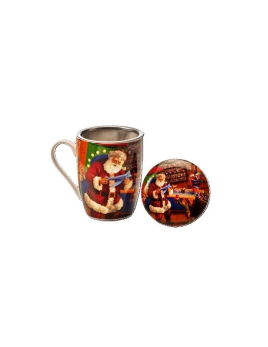 TISANIERA C/FILTRO BABBO NATALE 