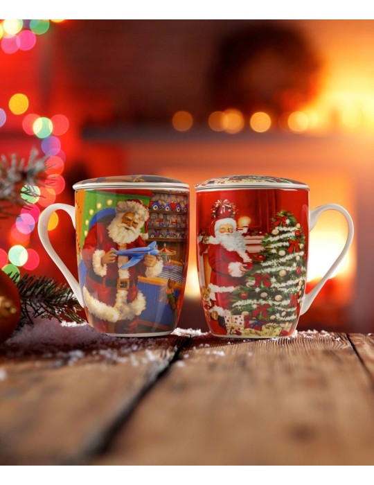 TISANIERA C/FILTRO BABBO NATALE 