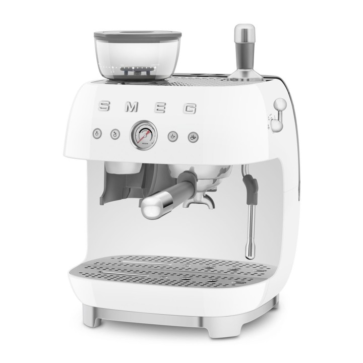 Smeg Macchina espresso 50's Style con macinacaffè bianca