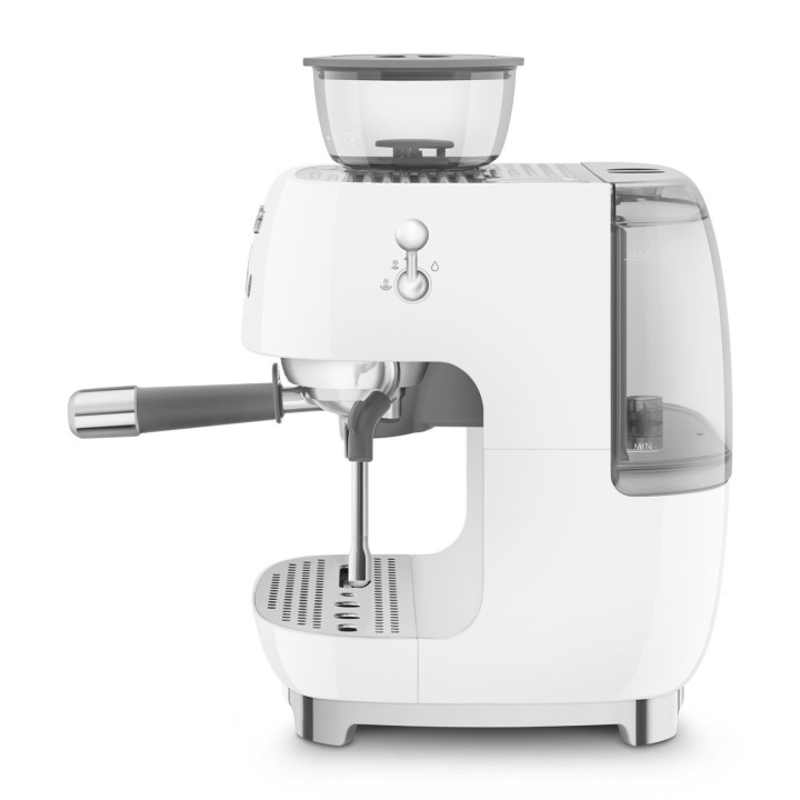 Smeg Macchina espresso 50's Style con macinacaffè bianca