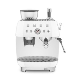 Smeg Macchina espresso 50's Style con macinacaffè bianca