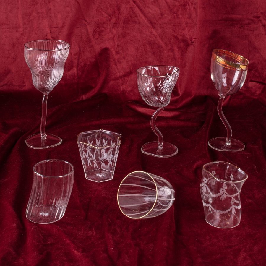 bicchiere acqua Classics on Acid Spring in vetro trasparente Ø7x9.5cm