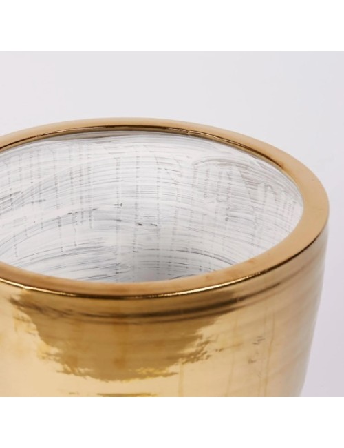 Vaso Fenice Svasato Gold H45 D43 - Enzo De...
