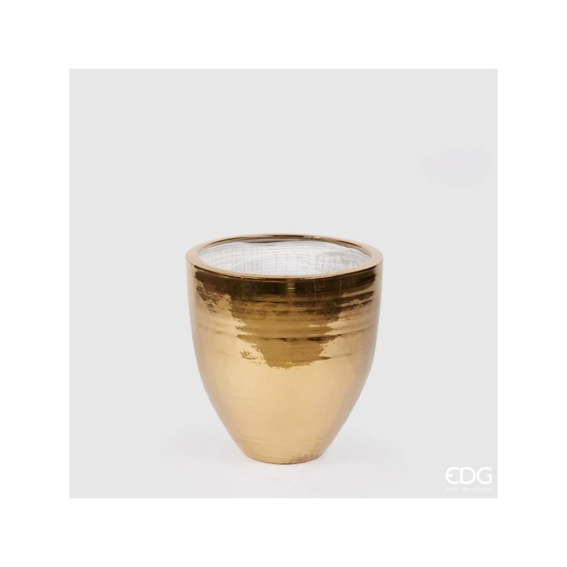 Vaso Fenice Svasato Gold H45 D43 - Enzo De...