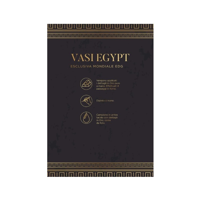 Vaso Egypt Snake con Righe H32 D21 - Enzo De...