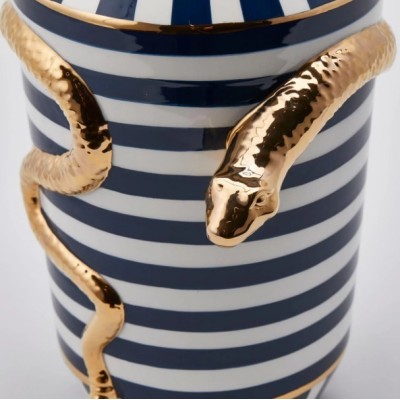 Vaso Egypt Snake con Righe H32 D21 - Enzo De Gasperi (EDG) 2