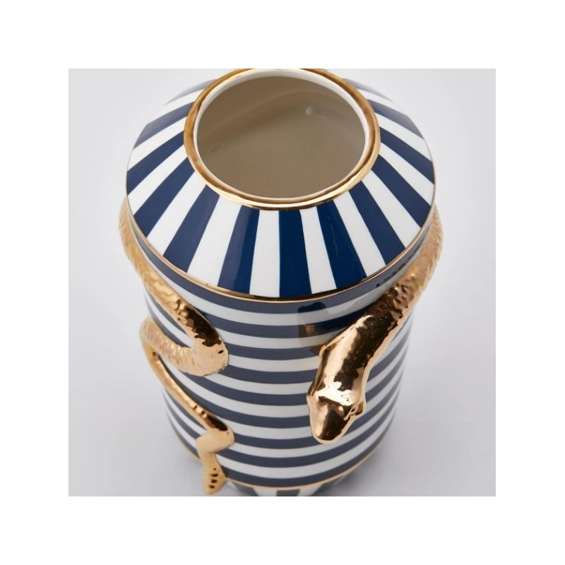 Vaso Egypt Snake con Righe H32 D21 - Enzo De...