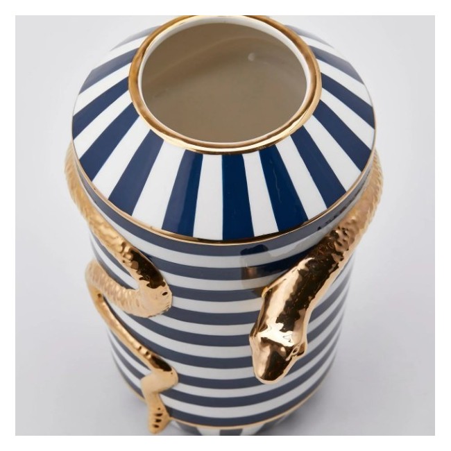 Vaso Egypt Snake con Righe H32 D21 - Enzo De...