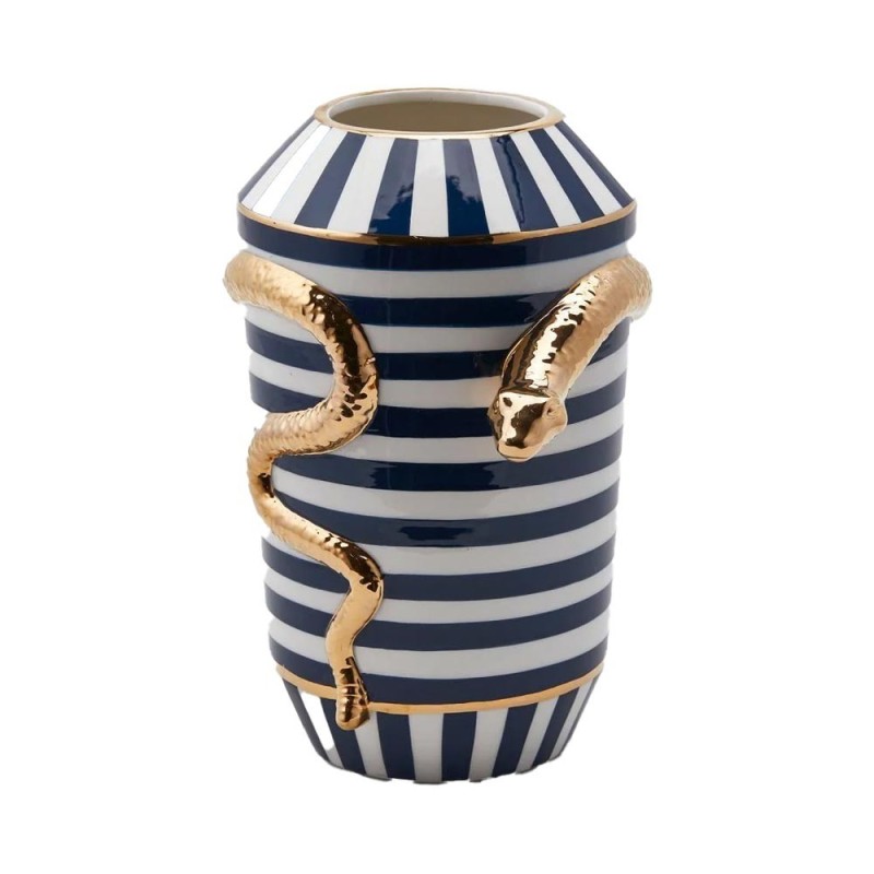 Vaso Egypt Snake con Righe H32 D21 - Enzo De Gasperi (EDG)
