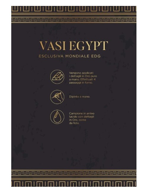VASO EGYPT SNAKE C/RIGHE H47