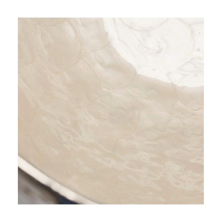 EDG Vaso bombato in alluminio martellato argento alto 25 cm