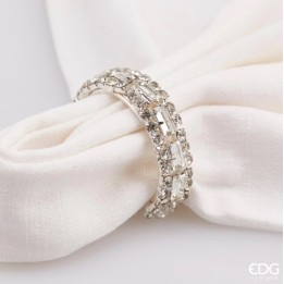EDG Enzo De Gasperi Set di 4 fermatovaglioli Jewel argento