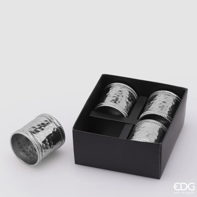 SET 4 PORTATO CONVESSO METAL CONF. REGALO