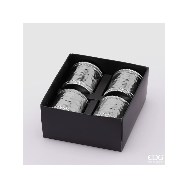 SET 4 PORTATO CONVESSO METAL CONF. REGALO