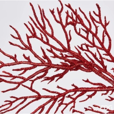 Corallo Olis Ramo Rosso Glitterato H75 cm - EDG 2