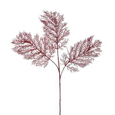 Corallo Olis Ramo Rosso Glitterato H75 cm - EDG