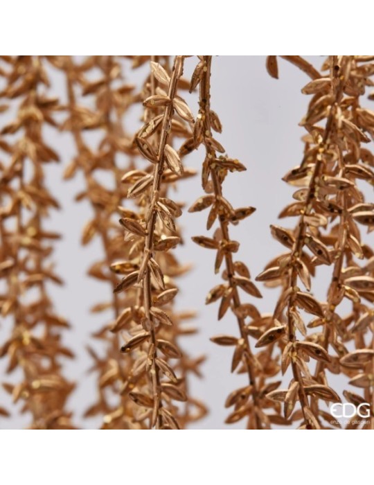 Ramo Cadente Decorativo Olis Glitterato Gold...