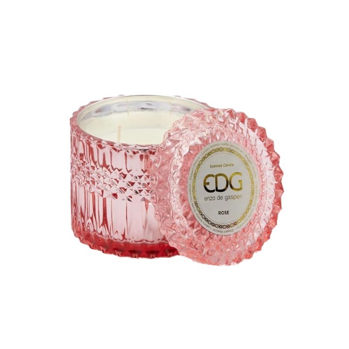 EDG Enzo De Gasperi Candela Cristal New Rose Ø 11 cm