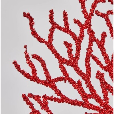 CORALLO GLITT. RAMO H40 RED 2