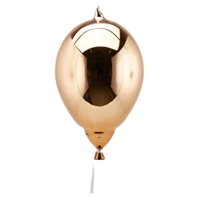 DEC.PALLONCINO VETRO NEW DARK GOLD