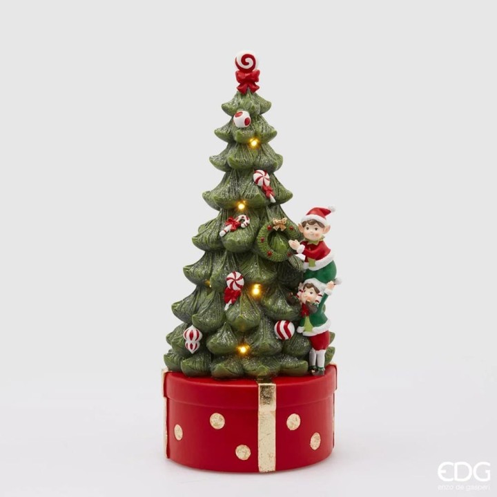 EDG Carillon Pino degli elfi con LED alto 37 cm