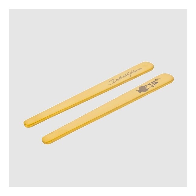 SET MOKA 2TZ + 2 BICCHIERNI + 2PALETTE ORO ID&G