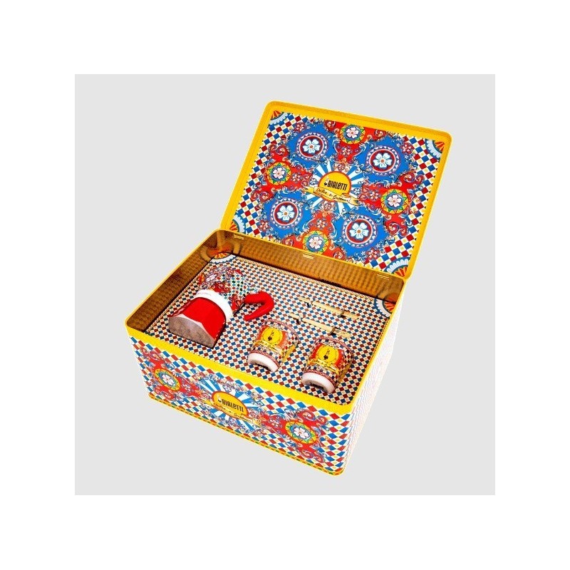 Set Moka Express Carretto Siciliano 2 Tazze –...