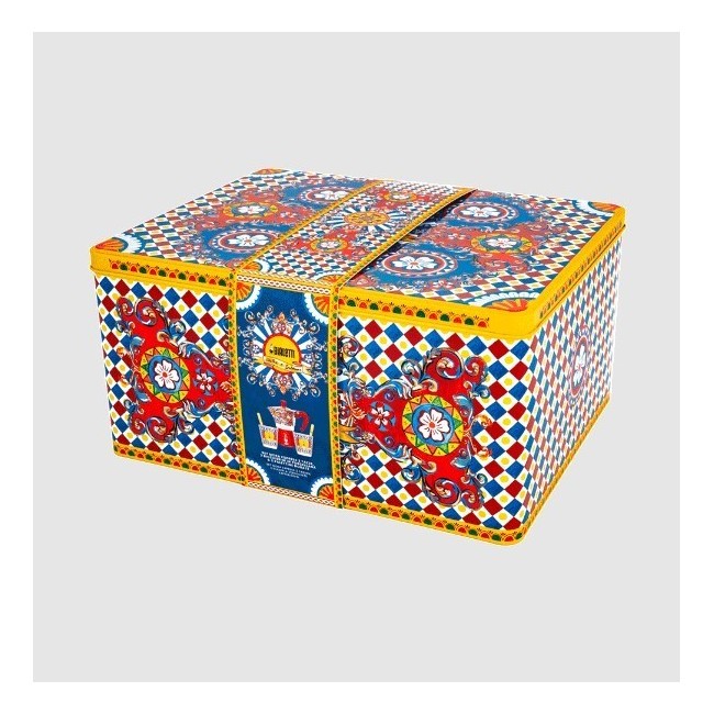 Set Moka Express Carretto Siciliano 2 Tazze –...