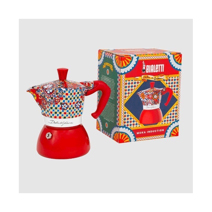Bialetti Moka Induction Dolce&Gabbana Carretto 4 tazze