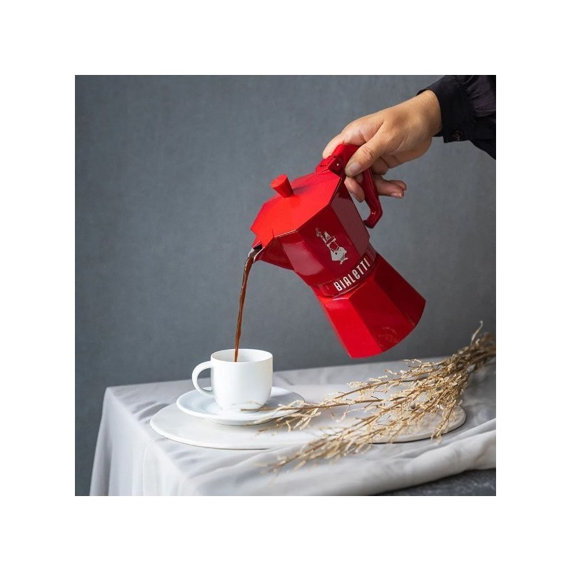 Moka Exclusive Red 3 Tazze – Bialetti