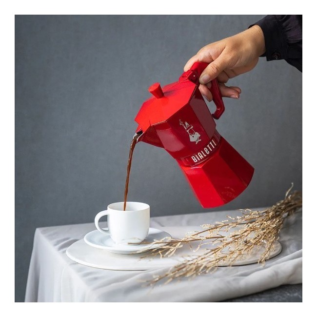 Moka Exclusive Red 3 Tazze – Bialetti