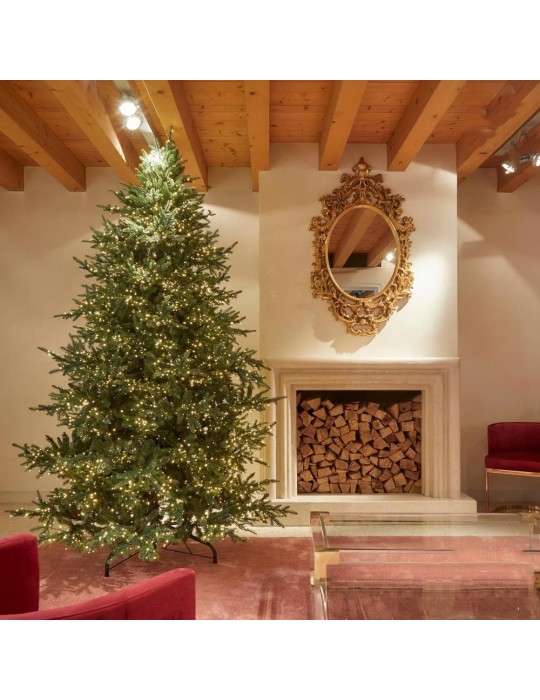 Albero di Natale Monumentale Pino Luxury Nature H300 cm con 7000 Mini LED Integrati - EDG Enzo De Gasperi (Ø 186 cm)