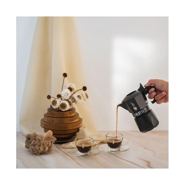 Bialetti Brikka Exclusive nera 2 tazze