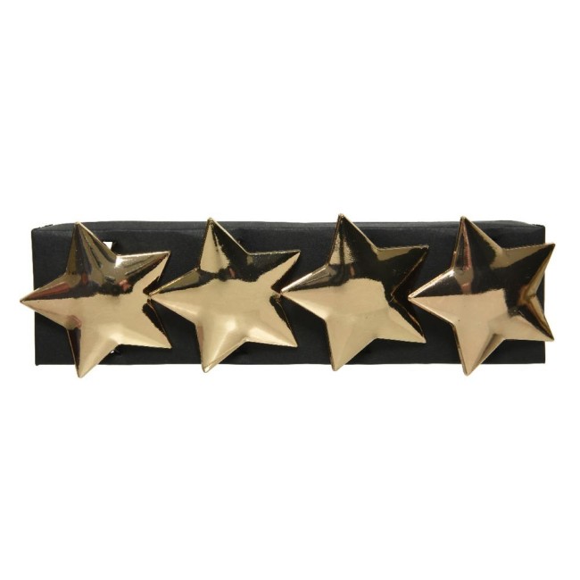NAPKIN RING ZINC GOLD STELLA