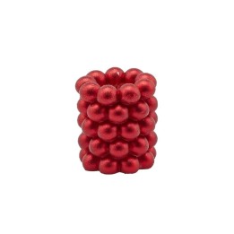 EDG Candela moccolo a sfere rossa alta 9,5 cm