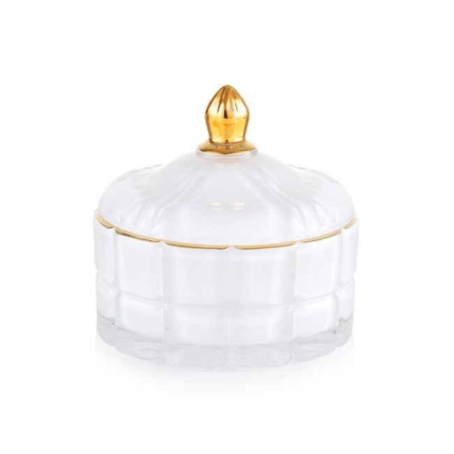 Candela in Vetro Bianca Emò Italia Collezione Trésors Profumata