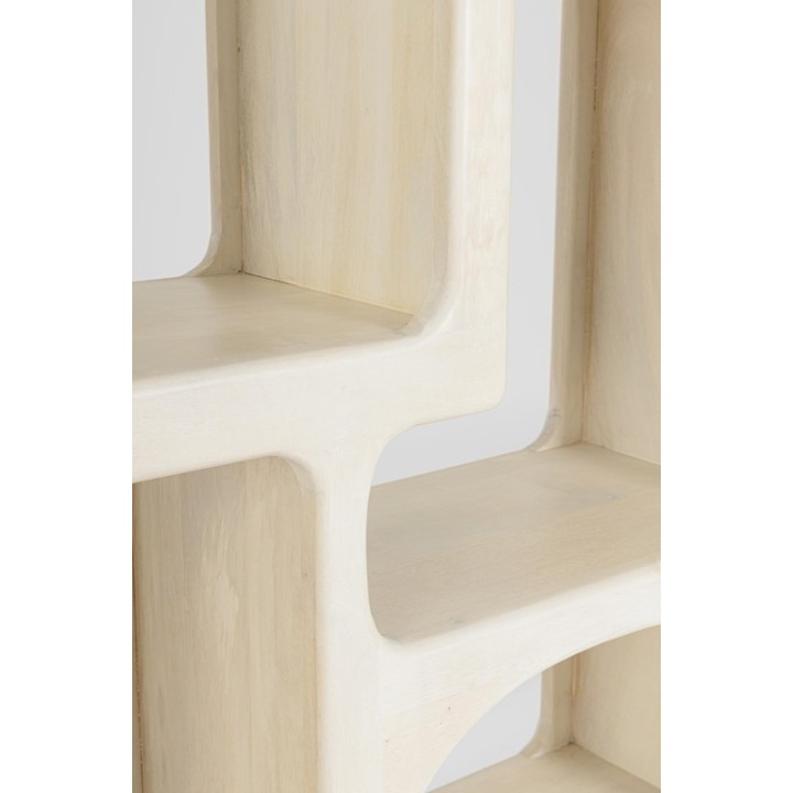 Bizzotto Libreria Cairo legno di mango 6 ripiani 90 × 33 cm