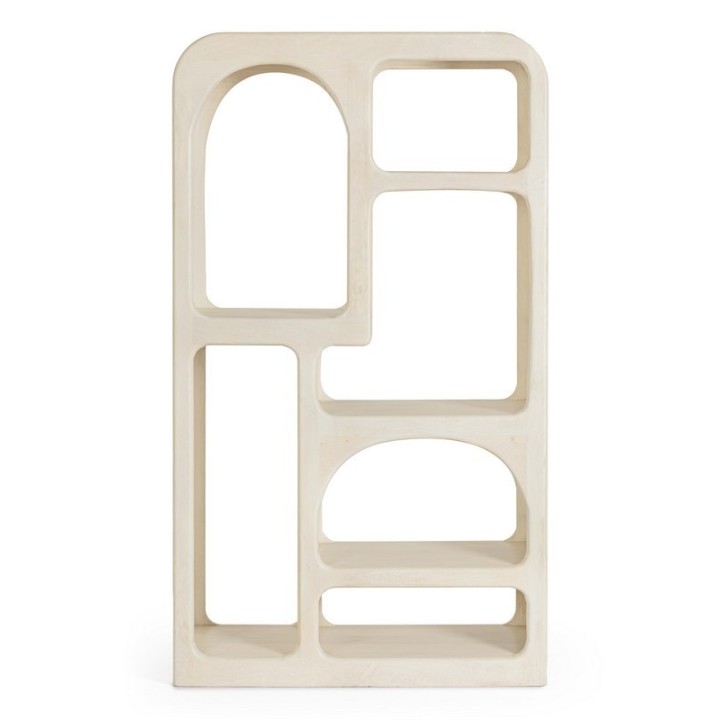 Bizzotto Libreria Cairo legno di mango 6 ripiani 90 × 33 cm